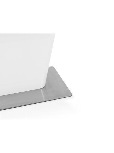 Como High Gloss Extending Table - White