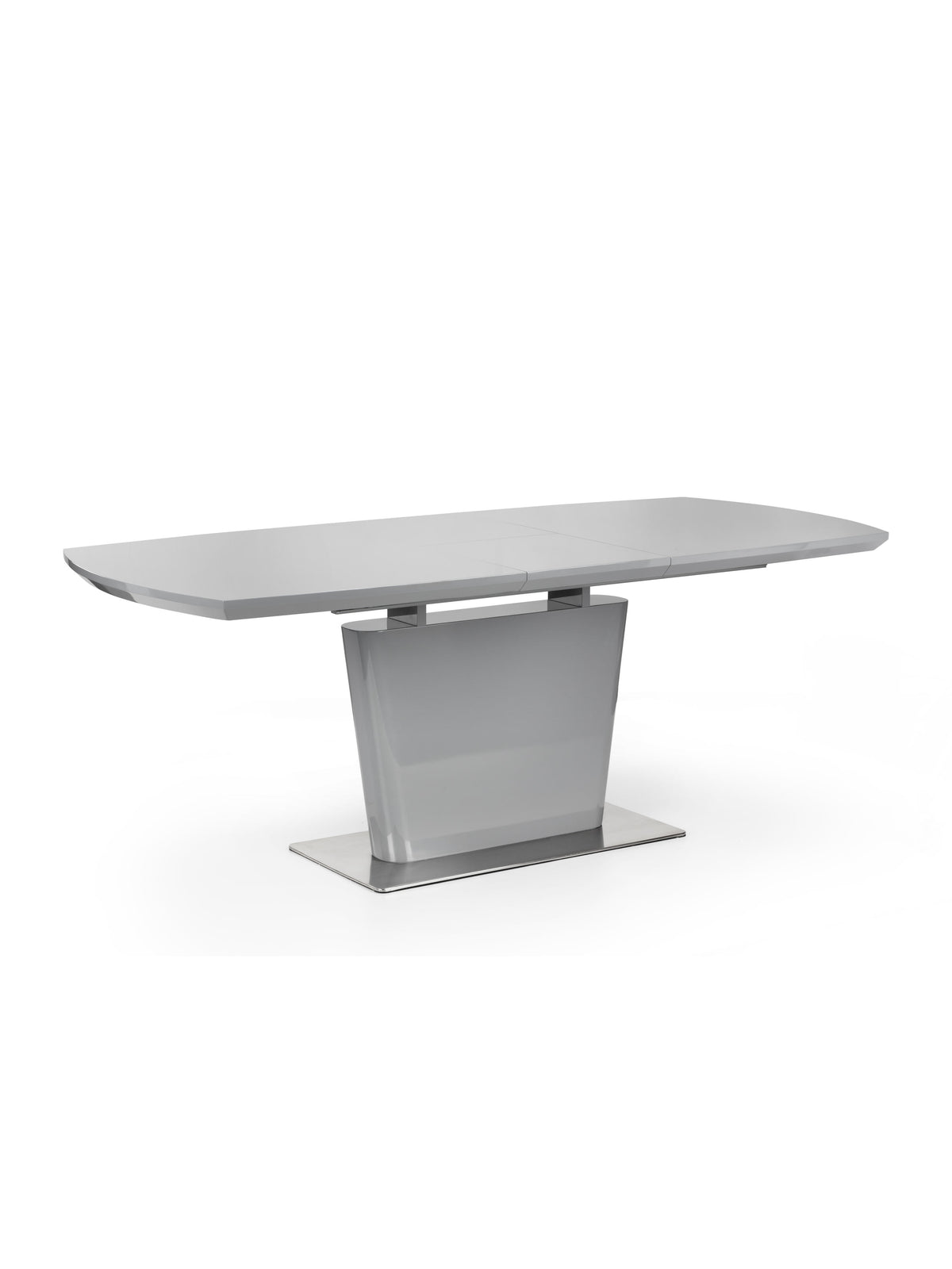 Como High Gloss Extending Table - Grey