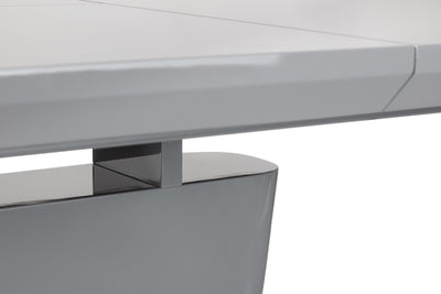 Como High Gloss Extending Table - Grey – Julian Bowen, view 7