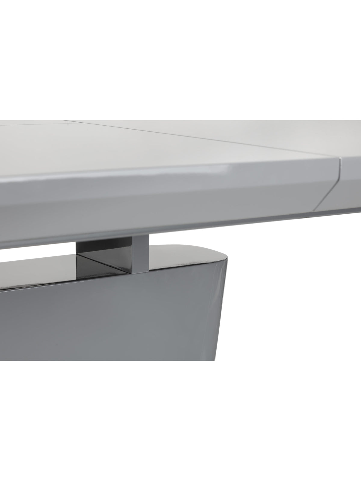 Como High Gloss Extending Table - Grey