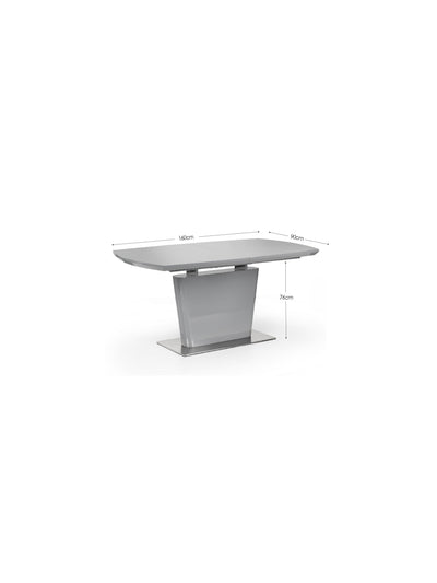 Como Grey High Gloss Table and 6 Como Chairs