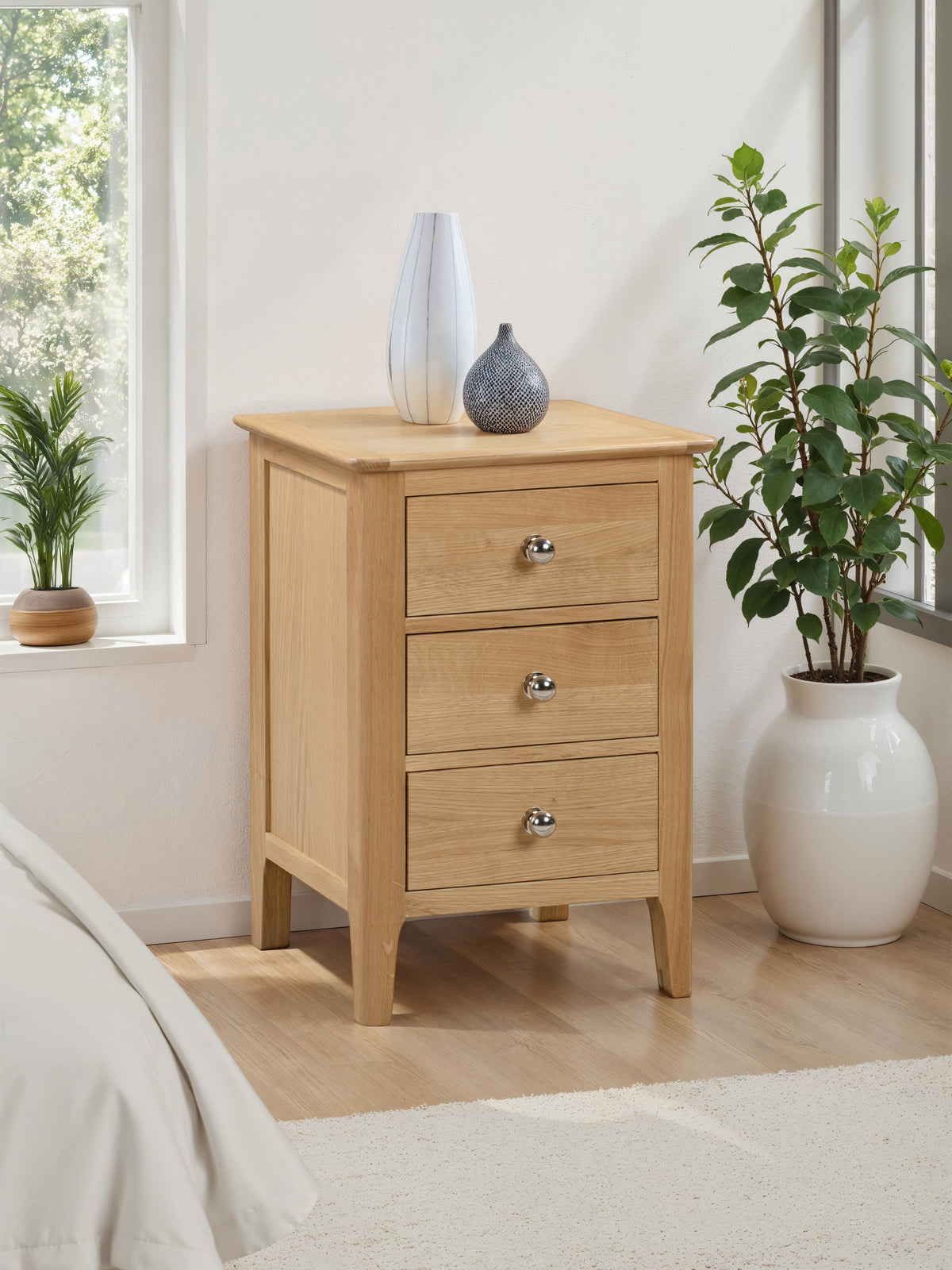 Cotswold 3 Drawer Bedside Cabinet