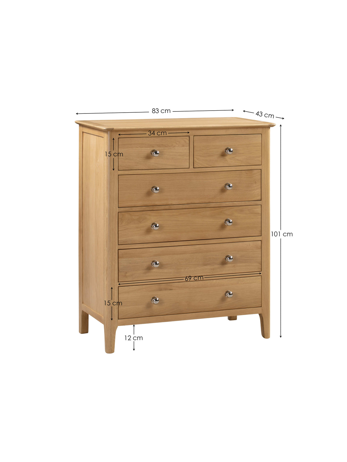Cotswold 4+2 Drawer Chest