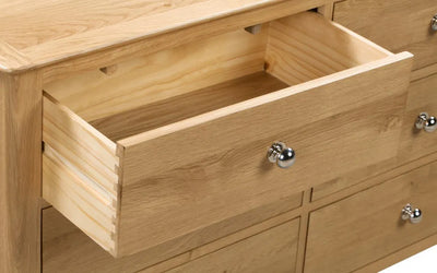 Cotswold 6 Drawer Wide Chest – Julian Bowen, view 6