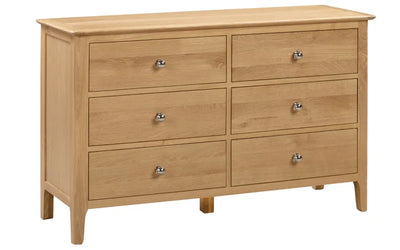 Cotswold 6 Drawer Wide Chest – Julian Bowen, view 7