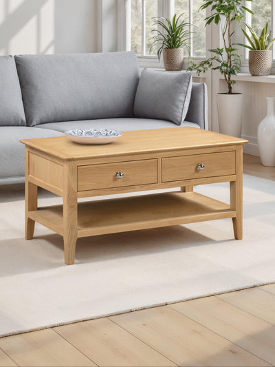 Cotswold Coffee Table With 2 Drawers
