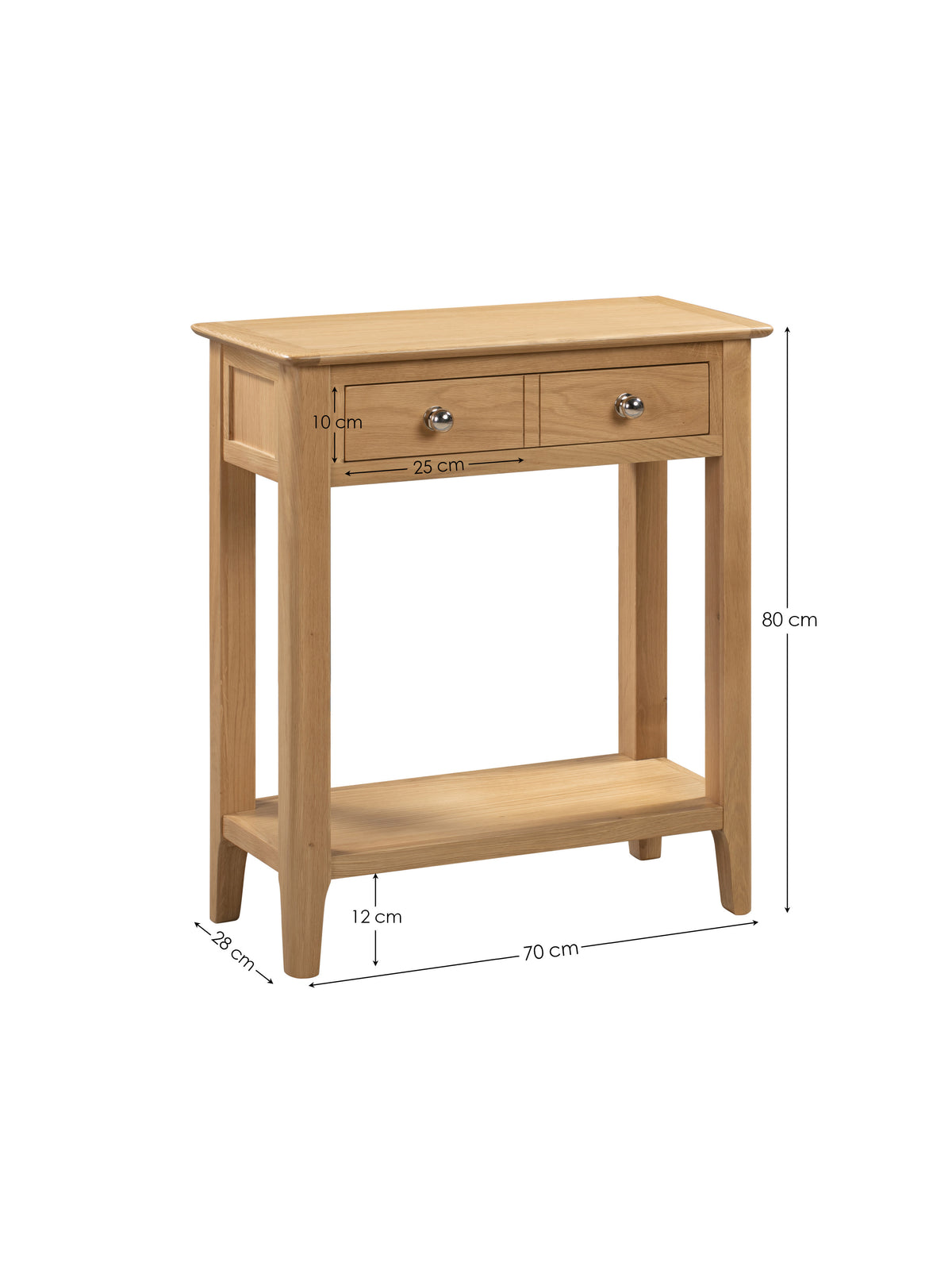 Cotswold Console Table – Natural Oak