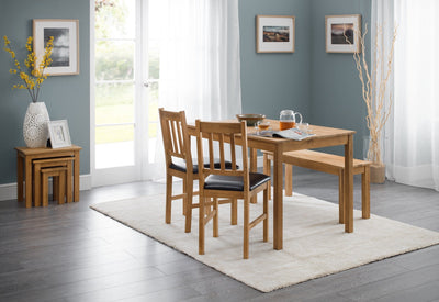 Coxmoor Rectangular Dining Table - Oak – Julian Bowen, view 7