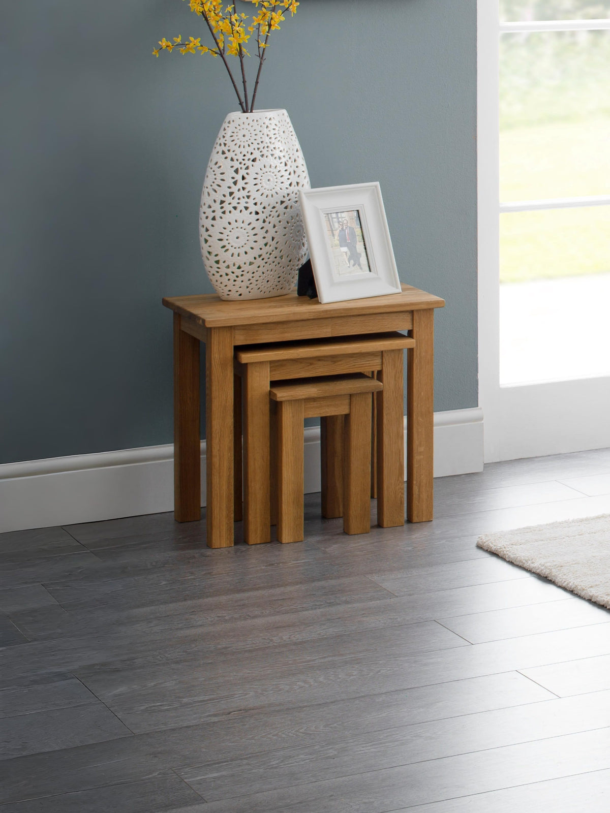 Coxmoor Oak Nest Of 3 Tables