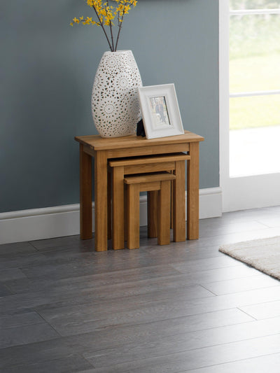 Coxmoor Oak Nest Of 3 Tables