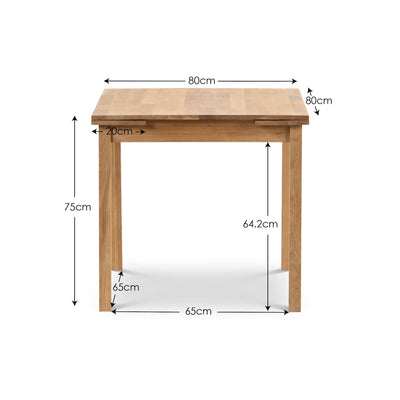 Coxmoor Oak Extending Dining Table – Julian Bowen, view 10