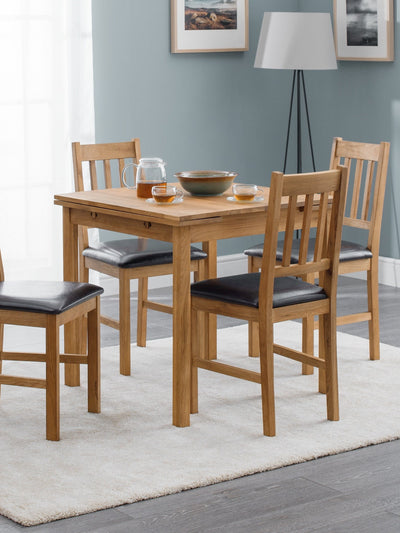 Coxmoor Oak Extending Dining Table – Julian Bowen, view 3