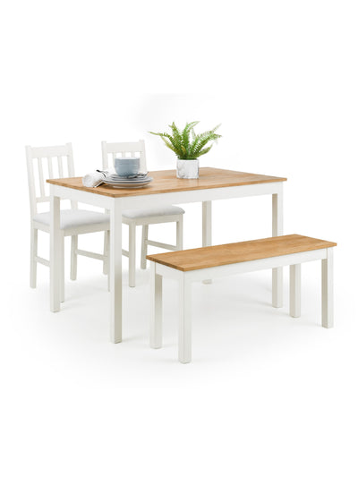 Coxmoor Rectangular Dining Table - Ivory & Oak
