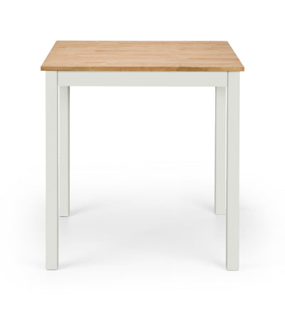 Coxmoor 75cm Square Dining Table - Ivory & Oak – Julian Bowen, view 3