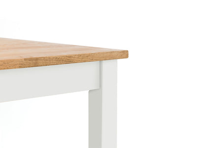 Coxmoor 75cm Square Dining Table - Ivory & Oak – Julian Bowen, view 5