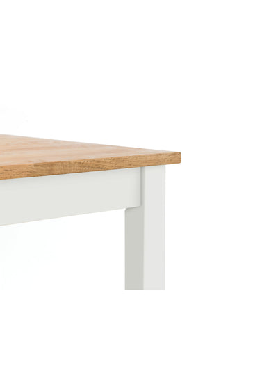 Coxmoor 75cm Square Dining Table - Ivory & Oak