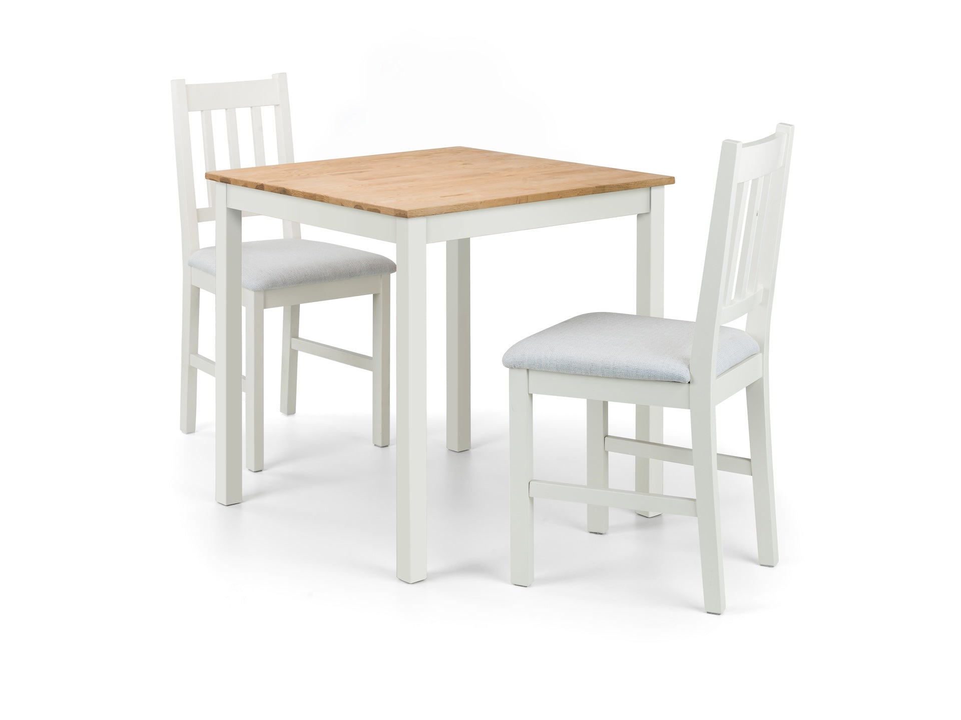 Coxmoor 75cm Square Dining Table - Ivory & Oak – Julian Bowen, view 9
