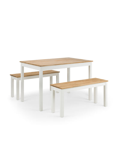 Coxmoor Bench - Ivory & Oak