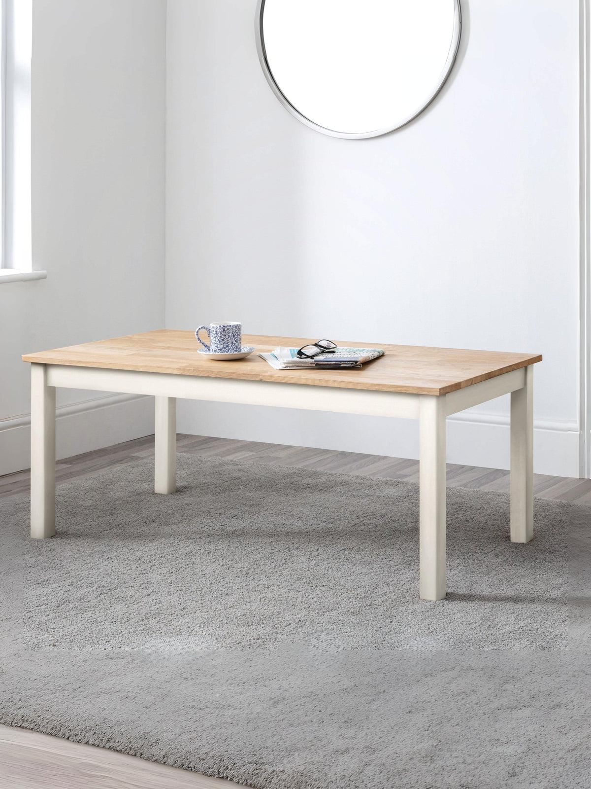 Coxmoor Coffee Table - Ivory & Oak