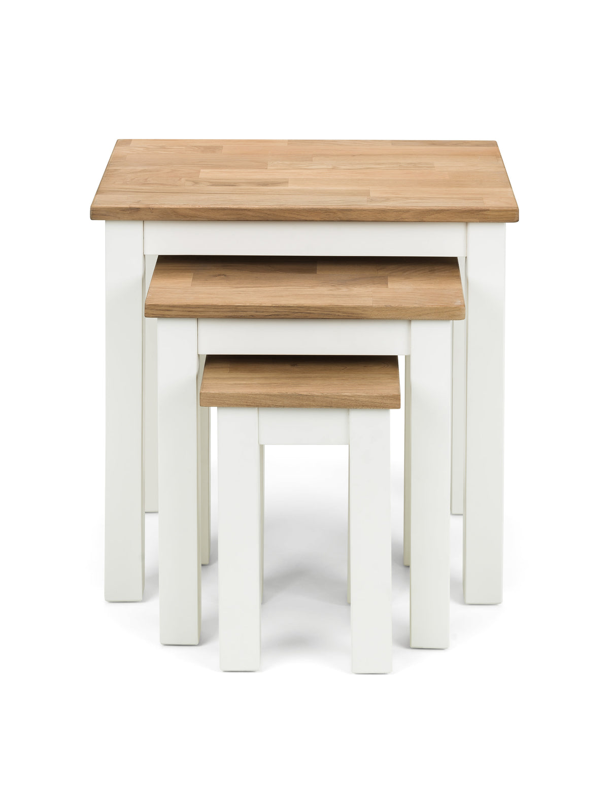 Coxmoor Nest Of 3 Tables - Ivory & Oak