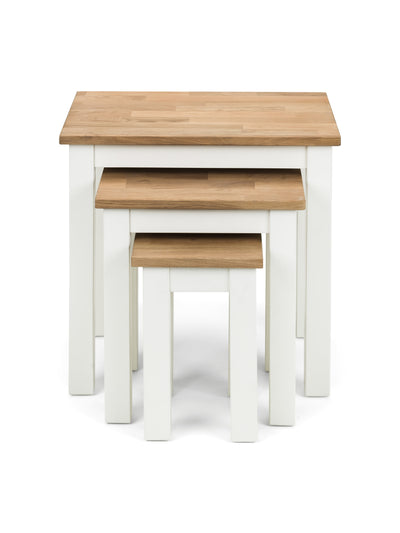 Coxmoor Nest Of 3 Tables - Ivory & Oak