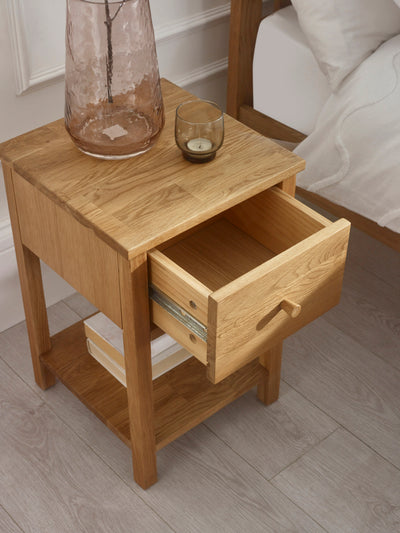 Coxmoor 1 Drawer - Oak