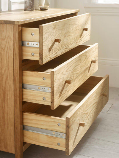 Coxmoor 3 Drawer Chest - Oak