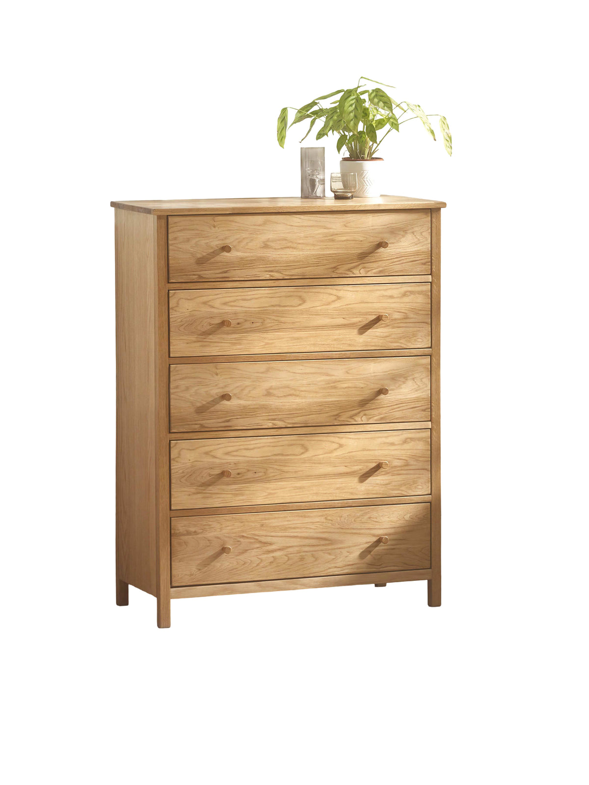 Coxmoor 5 Drawer Wide Chest - Oak