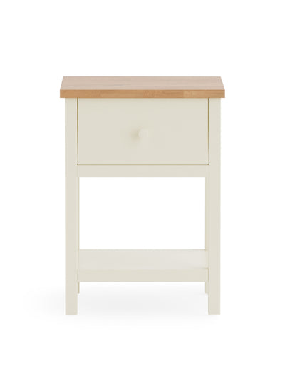 Coxmoor 1 Drawer - Ivory and Oak
