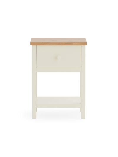 Coxmoor 1 Drawer - Ivory and Oak