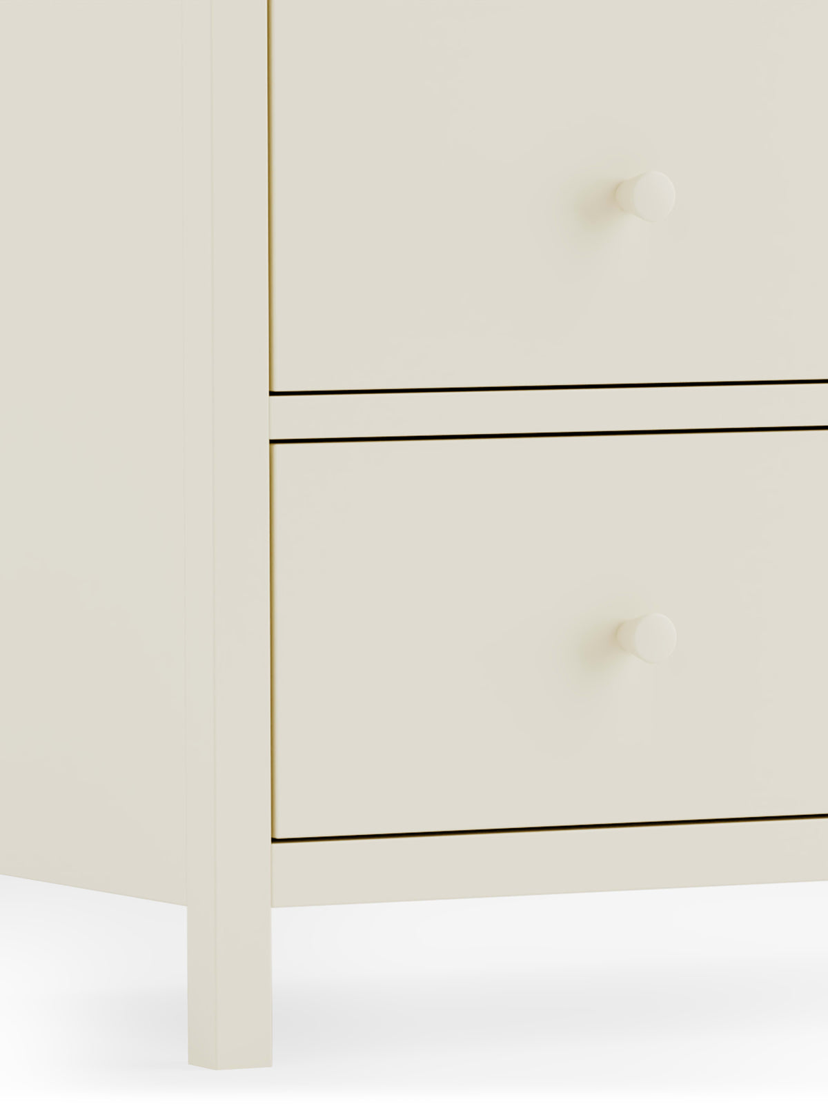 Coxmoor 6 Drawer Chest - Ivory and Oak