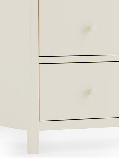 Coxmoor 6 Drawer Chest - Ivory and Oak