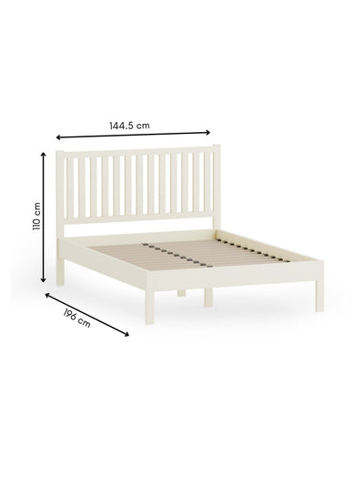 Coxmoor Bed - Ivory and Oak