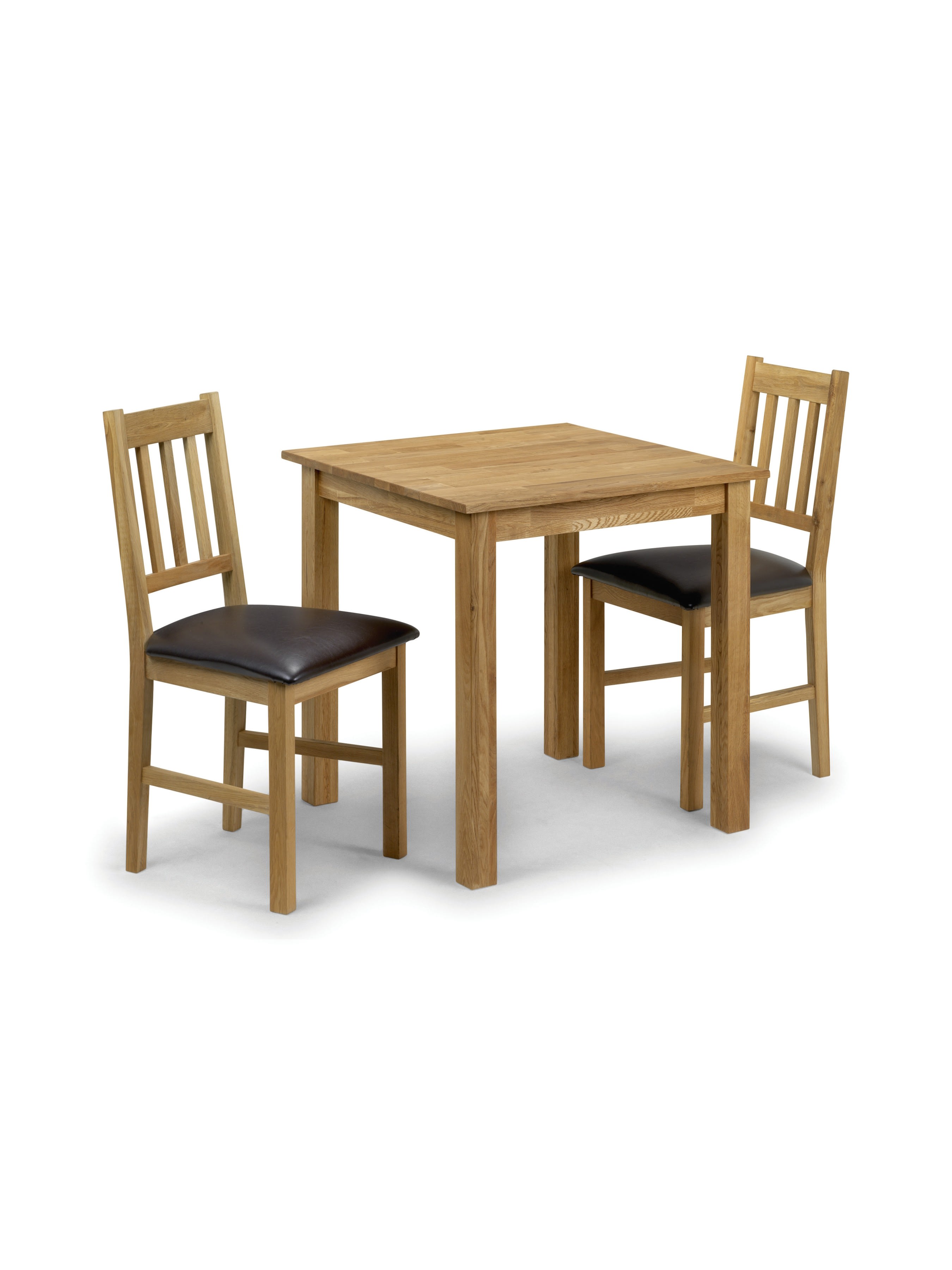 Coxmoor Oak Square Table and 2 Oak Coxmoor Chairs