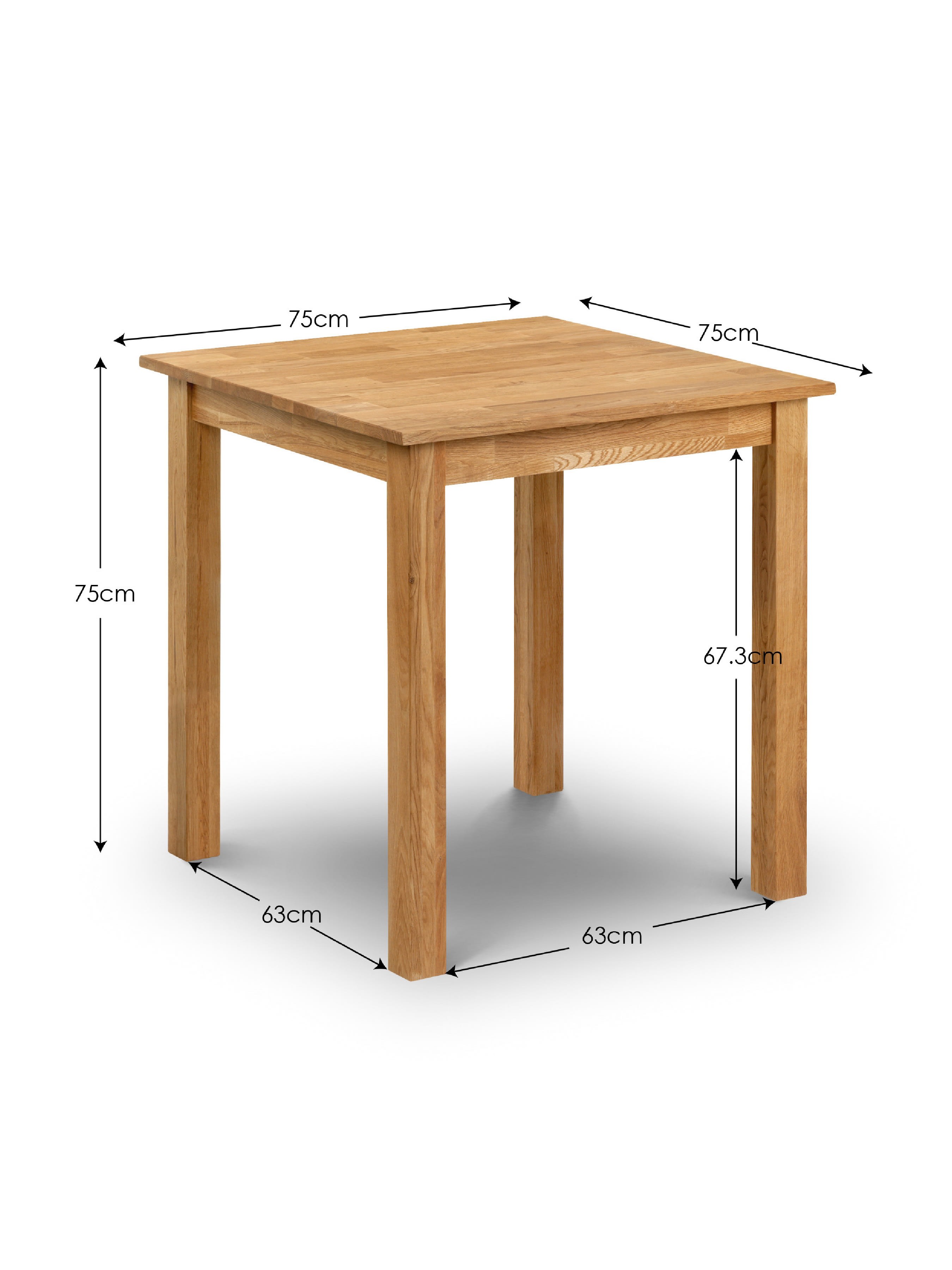 Coxmoor Oak Square Table and 2 Oak Coxmoor Chairs