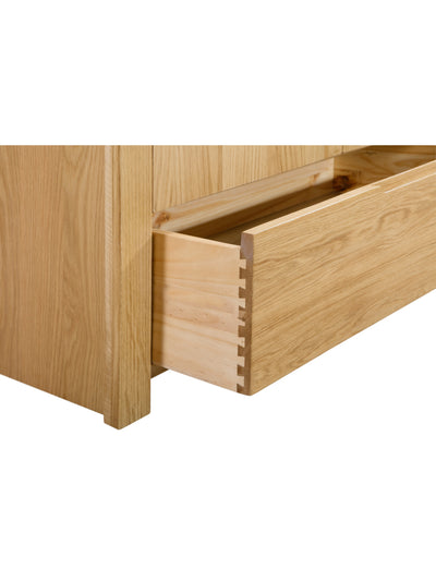 Curve Oak 3+2 Drawer Chest