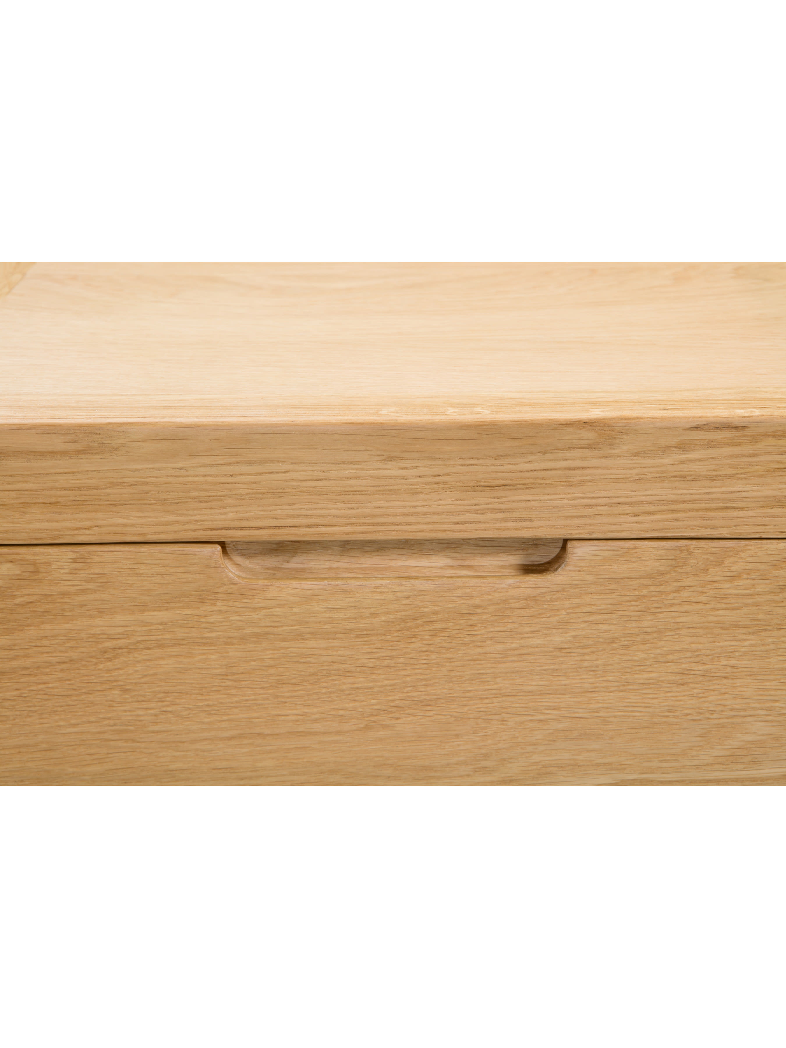 Curve Oak 3+2 Drawer Chest