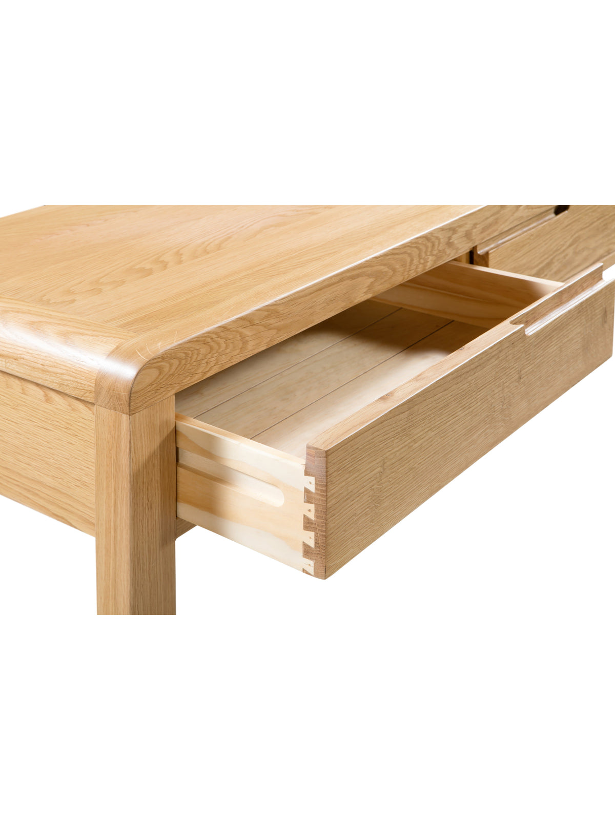Curve Oak 2 Drawer Dressing Table & Stool