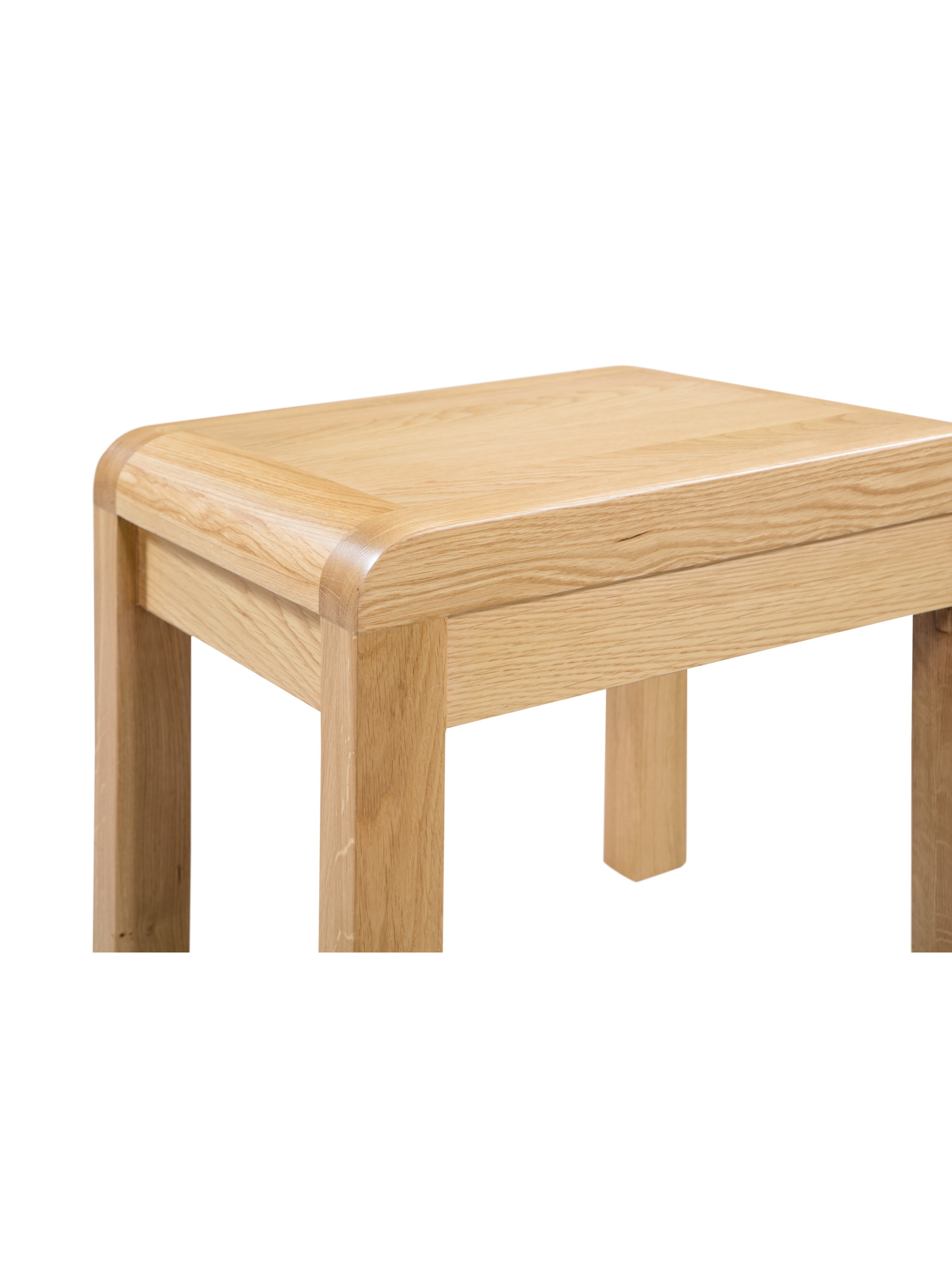 Curve Oak 2 Drawer Dressing Table & Stool