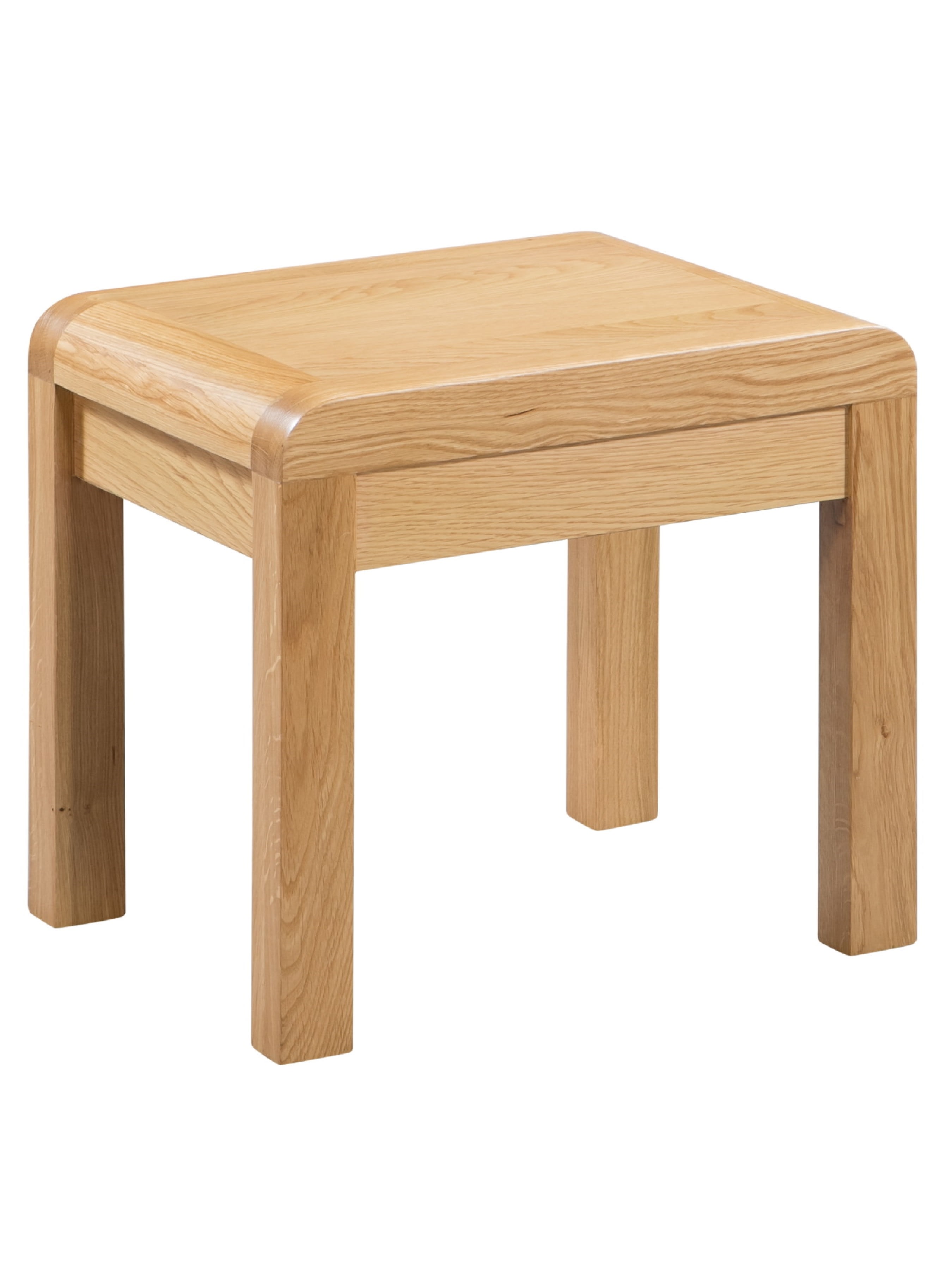 Curve Oak 2 Drawer Dressing Table & Stool