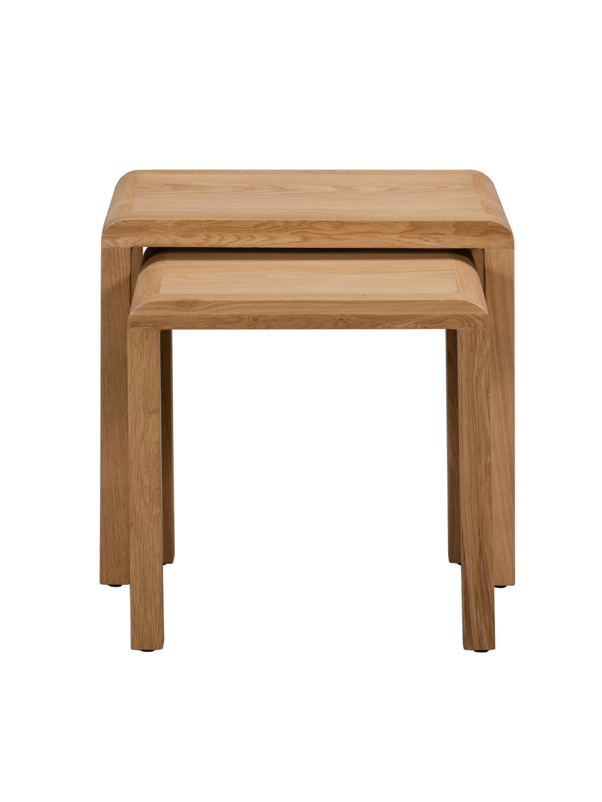 Curve Oak Nest Of 2 Tables