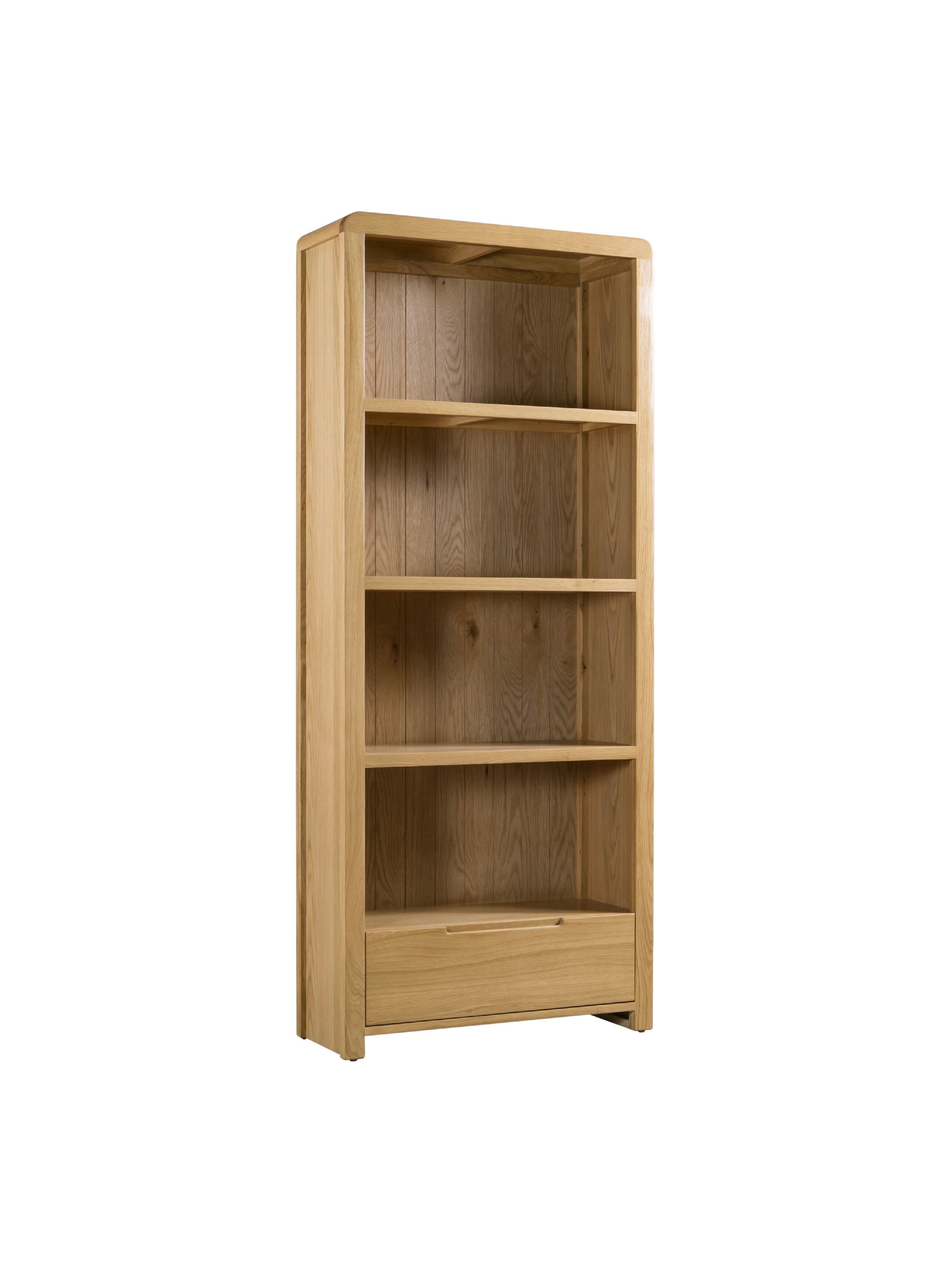Curve Oak Tall Bookcase