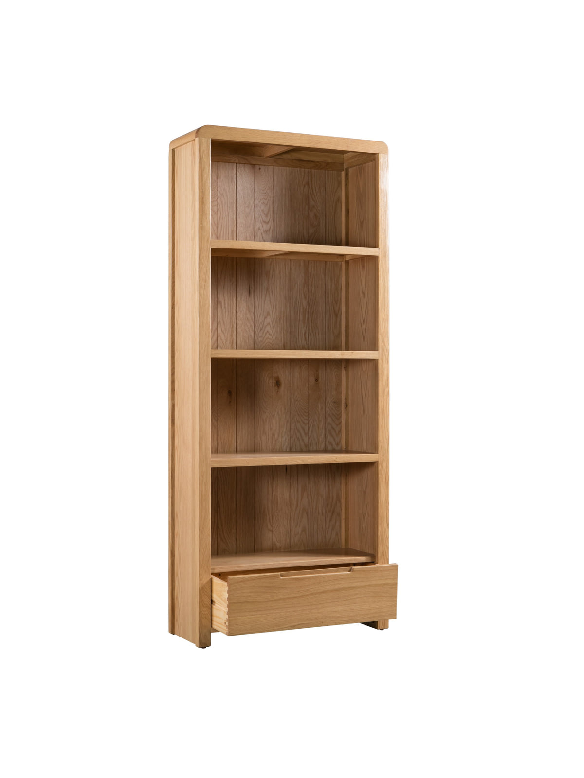Curve Oak Tall Bookcase