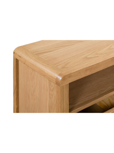 Curve Oak TV Unit