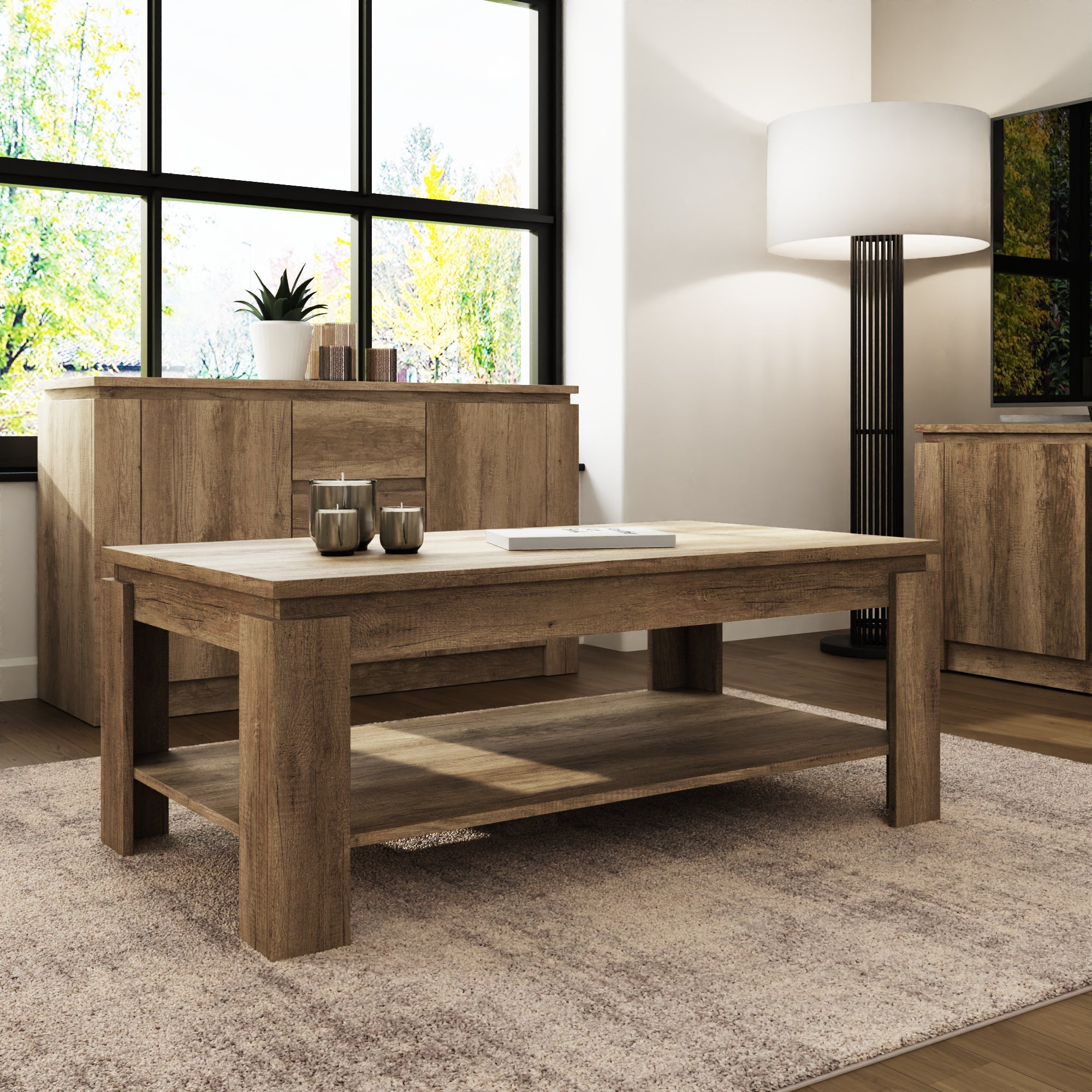 Canyon Oak Coffee Table – GFW, view 2