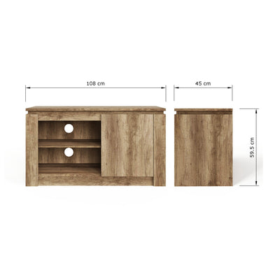 Canyon Oak Compact TV Unit – GFW, view 8