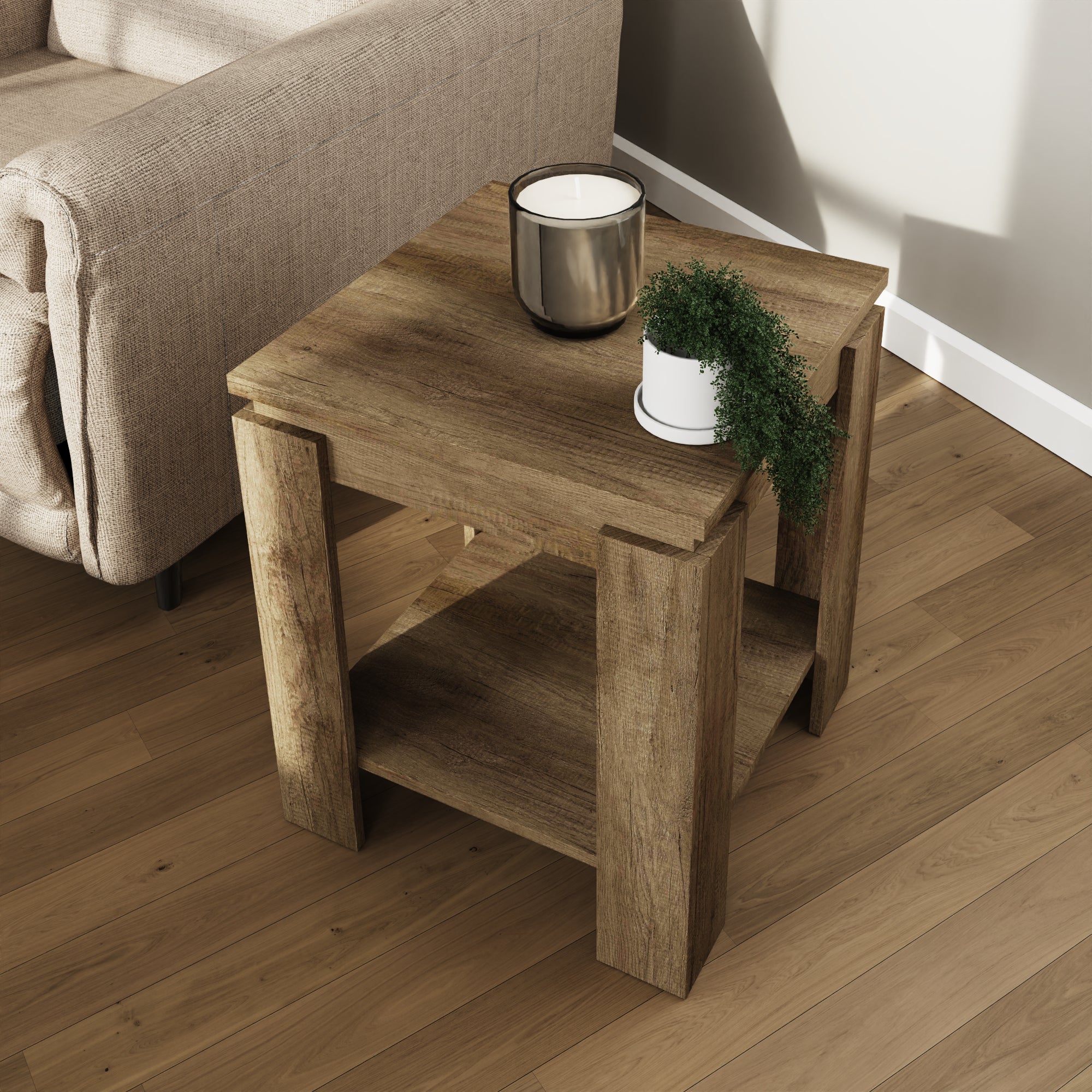 Canyon Oak Lamp Table – GFW, view 7
