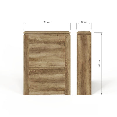 Canyon Oak Shoe Cabinet - GFW – GFW, view 7