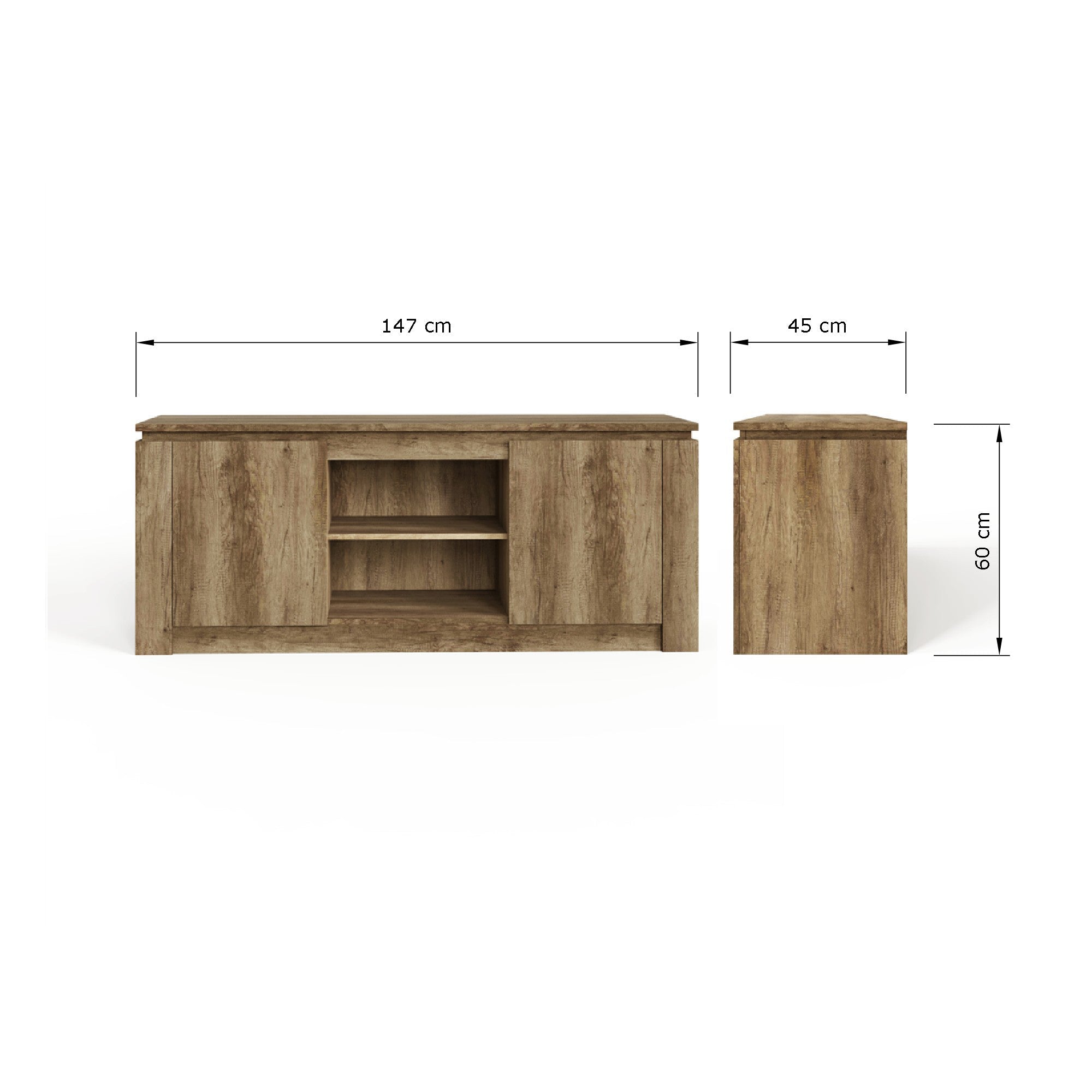 Canyon Oak TV Unit – GFW, view 7