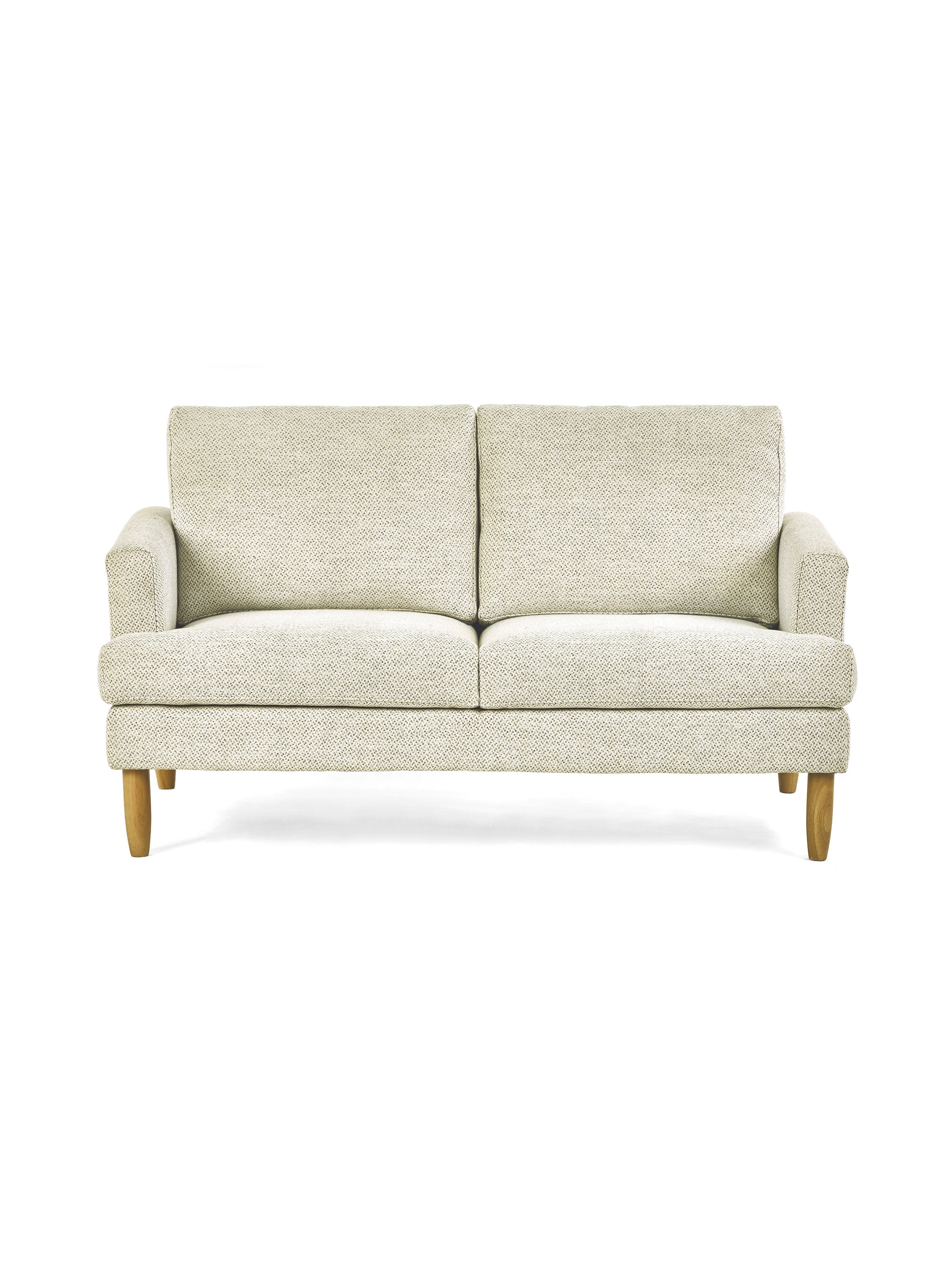 Daisy Beige Pearl Barley Upholstered Compact 2 Seater Sofa – Julian Bowen, view 3